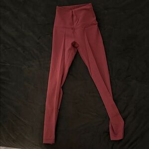 lululemon athletica Deep Red Leggings